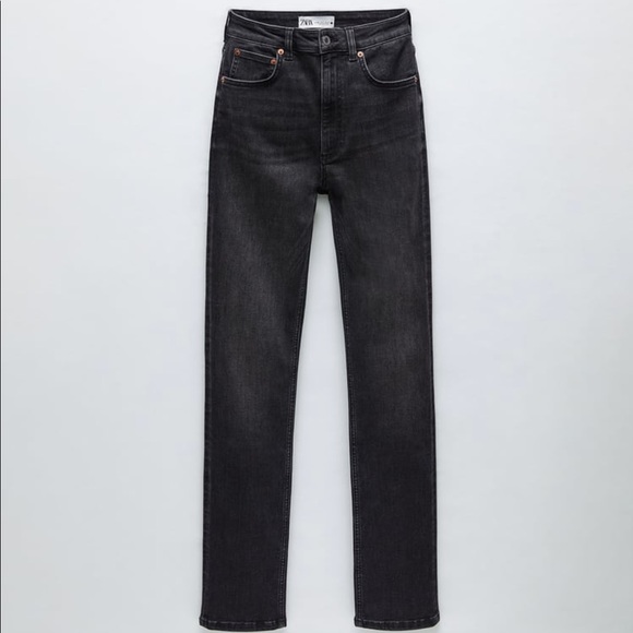 ZARA BLACK SLIM LEG JEANS - Picture 2 of 5